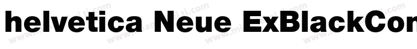 helvetica Neue ExBlackCon字体转换